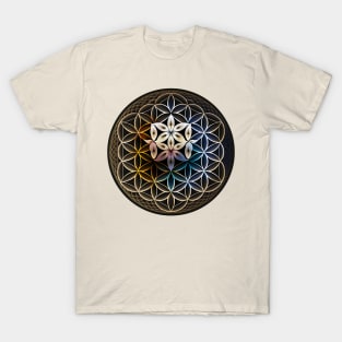 blooming lotus flower for yoga meditation addict T-Shirt